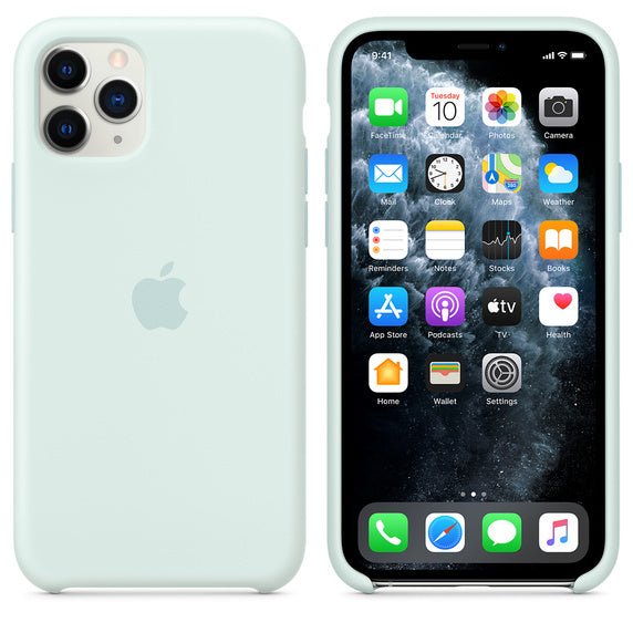 Funda de silicona para el Apple iPhone 11 Pro - Espuma de mar Verde