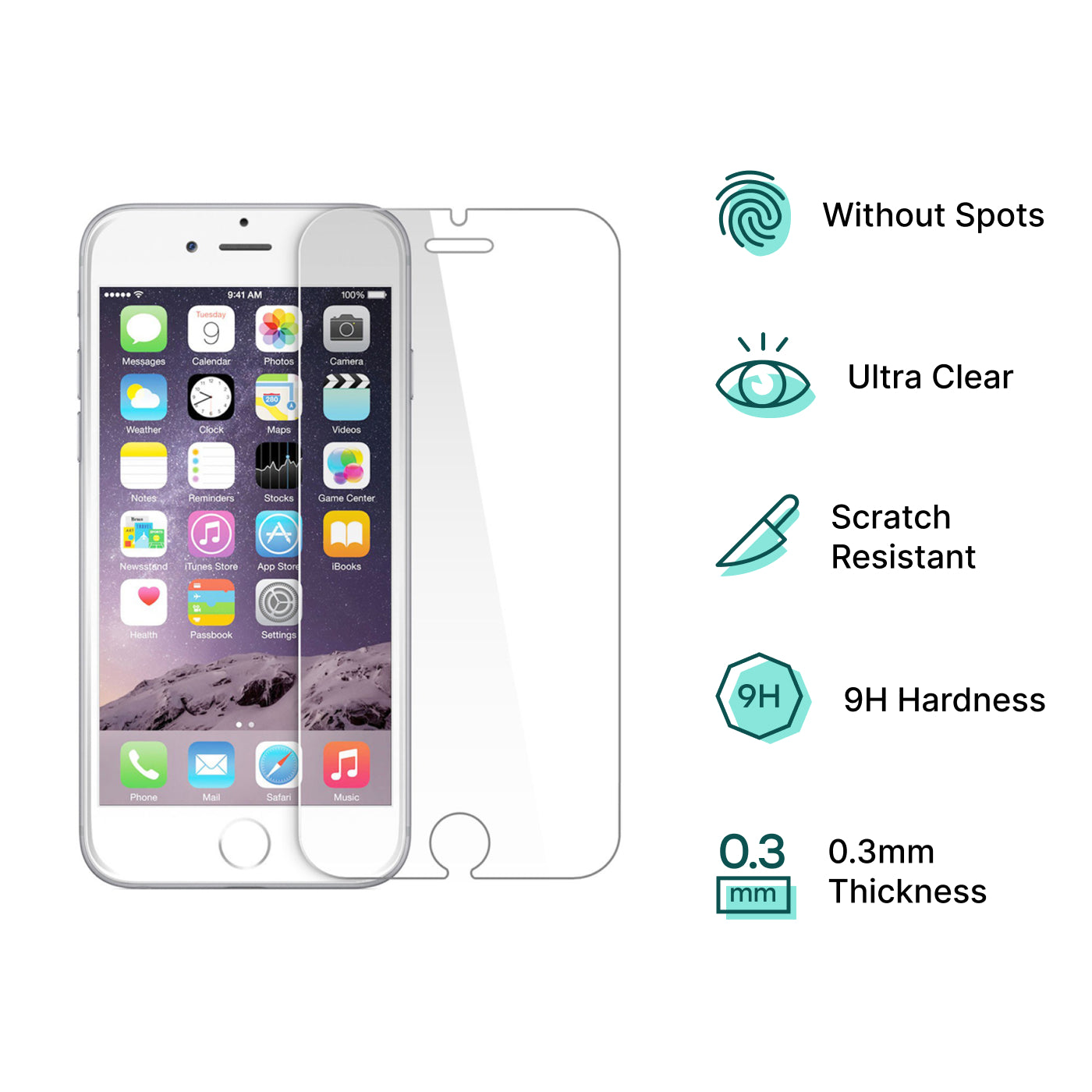 Tempered Glass - 0.3mm - Apple iPhone 8 Plus