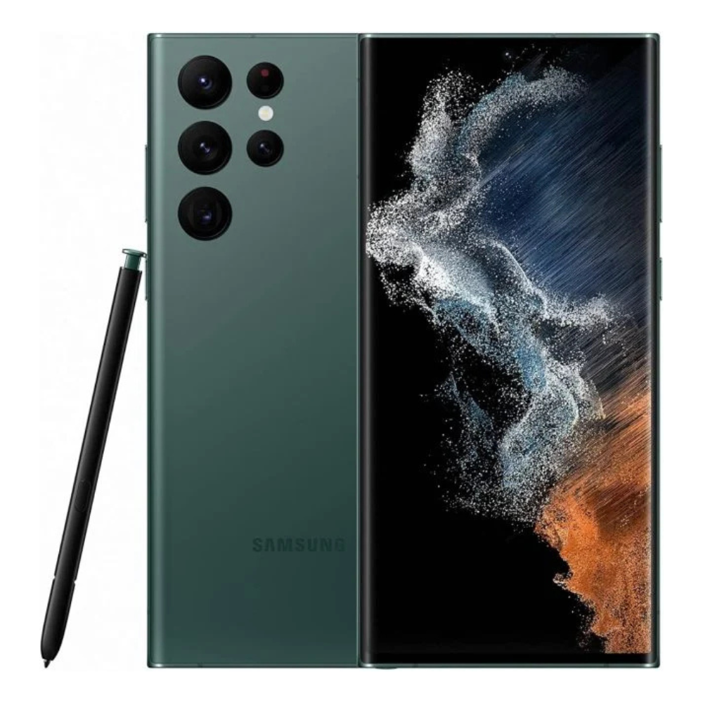 Samsung Galaxy S22 Ultra 5G 128GB Verde Excelente - Batería Mejorada