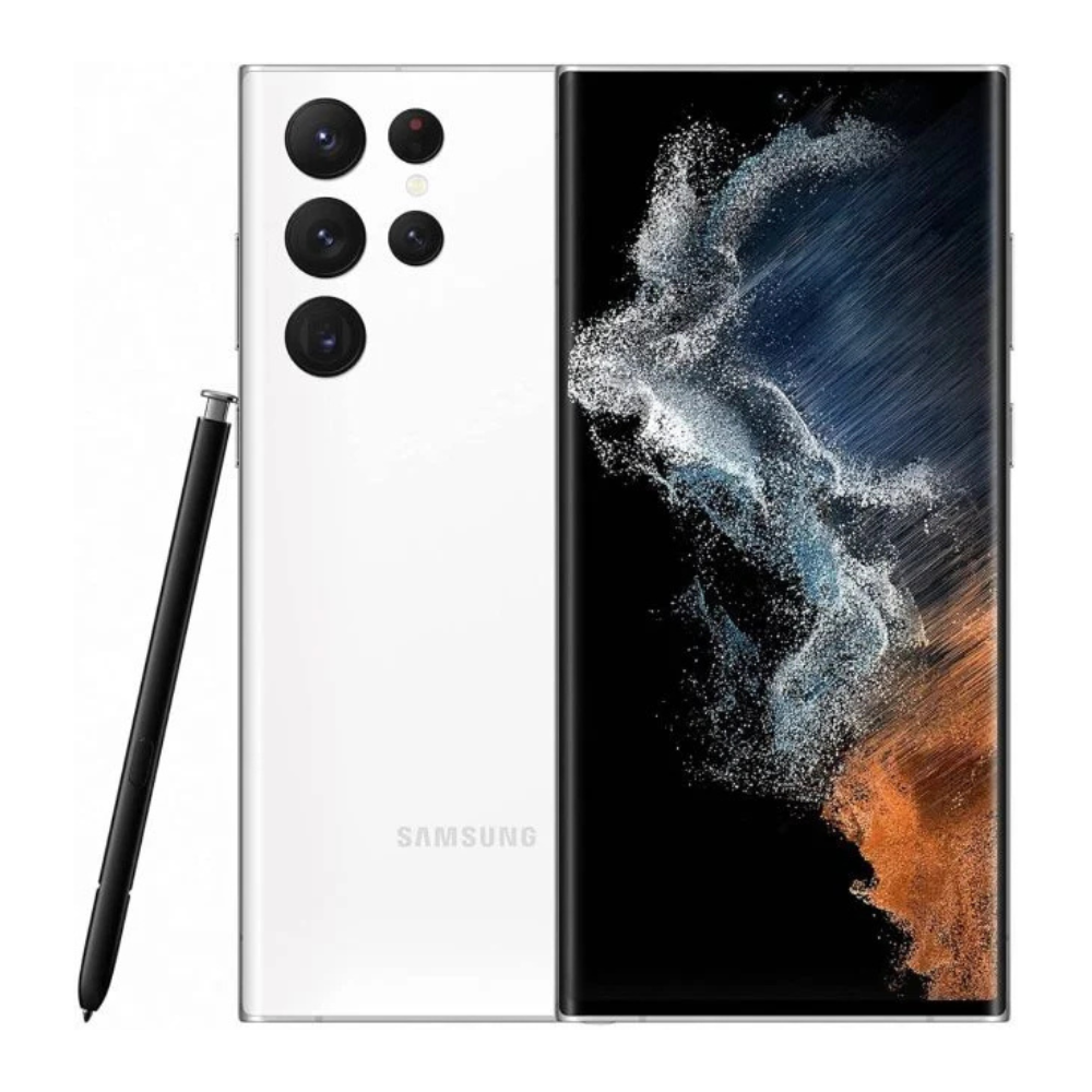 Samsung Galaxy S22 Ultra 5G 256GB Blanco Bueno - Batería Mejorada