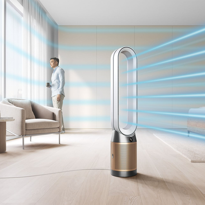 Dyson Purifier Cool formaldehído HEPA TP09 Purificador de aire - Blanco/Dorado - Impecable