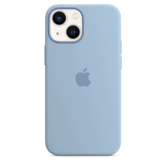 Funda de silicona con MagSafe para Apple iPhone 13 - Niebla Azul