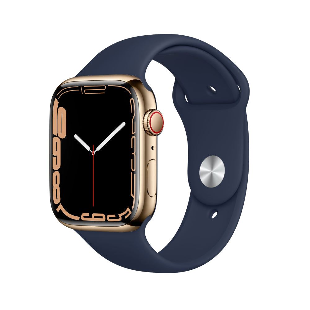 Apple Watch Series 7 Acero inoxidable 41 mm Celular Oro Excelente