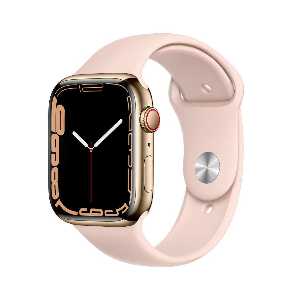 Apple Watch Series 7 Acero inoxidable 41 mm Celular Oro Excelente