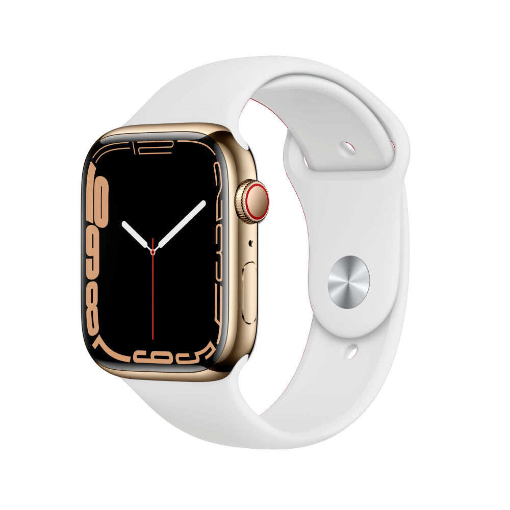 Apple Watch Series 7 Acero inoxidable 41 mm Celular Oro Excelente