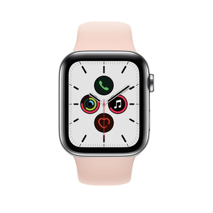 Apple Watch Series 5 Inoxidable 44mm Plata Bueno Desbloqueado