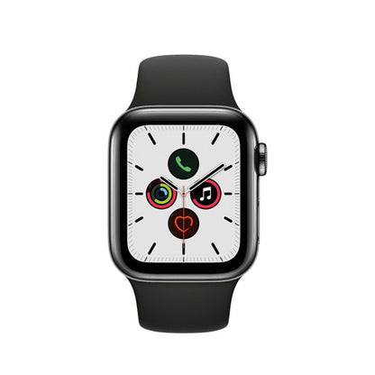 Apple Watch Series 5 Inoxidable 44mm Negro Impecable Desbloqueado