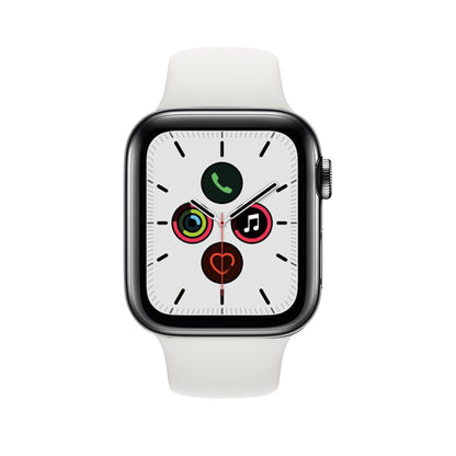 Apple Watch Series 5 Inoxidable 44mm Negro Bueno Desbloqueado