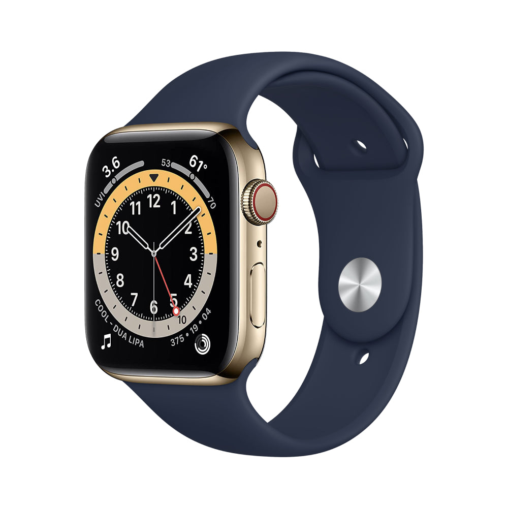 Apple Watch Series 6 Inoxidable 44mm Oro Bueno- Unlocked