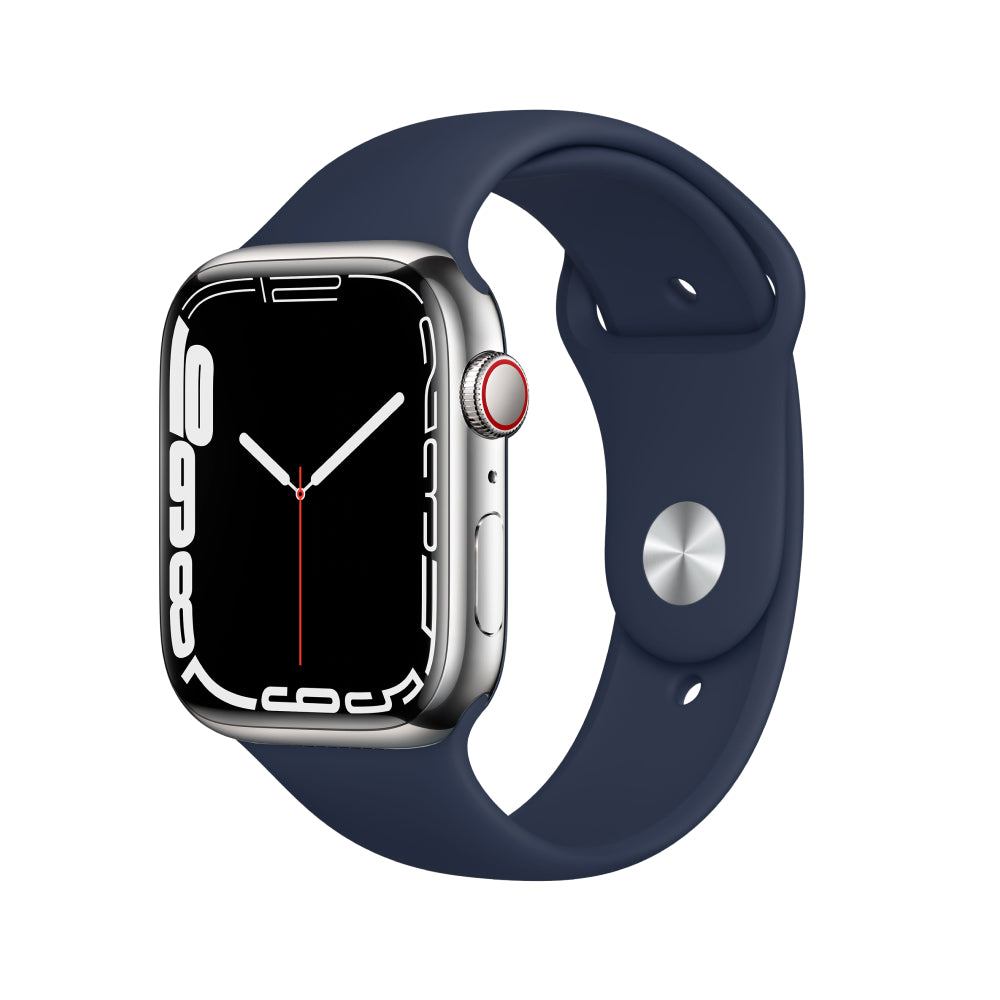 Apple Watch Series 7 Acero inoxidable 45 mm Celular Plata Muy Bueno