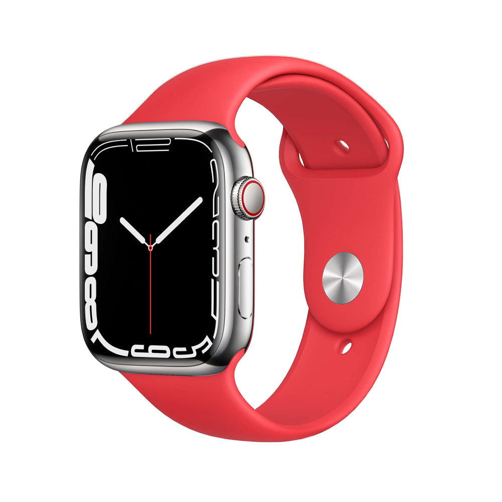Apple Watch Series 7 Acero inoxidable 41 mm Celular Plata Bueno