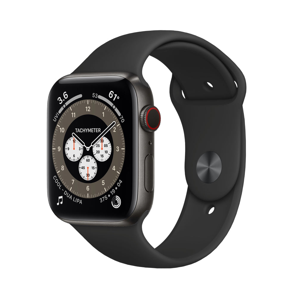 Apple Watch Series 6 Titanio 44mm Negro - Muy  Bueno